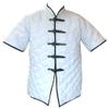 Allbeststuff Thick Gambeson Medieval Padded Collar Short Sleeve Armor 5 Buckle ABS (White, 54) view 1