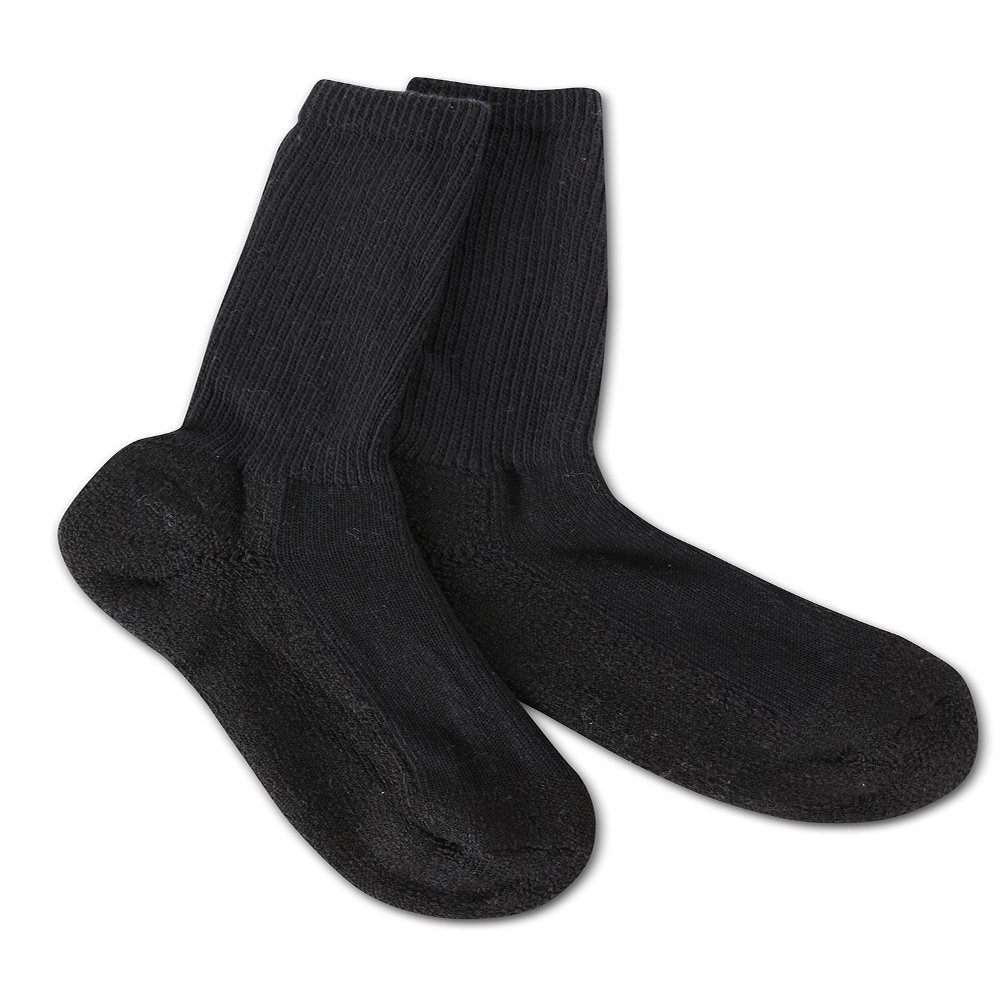 Hiwassee Trading Co Crew Working Sock (Large, Black)