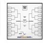 Zieglerworld 32 Player Erasable Blind Draw Single Elimination Tournament Bracket Chart + Erasable Pen 22x34 view 1