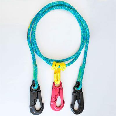 SherrillTree Grizzly Spliced 2 in 1 Lanyard Lightning Blue 10'