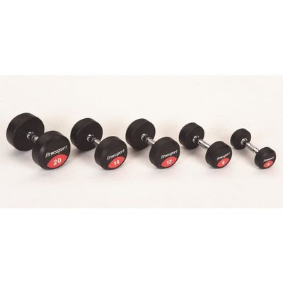 EVERNEW ETB462 Rubber Dumbbell, 6.6 lbs (3 kg)