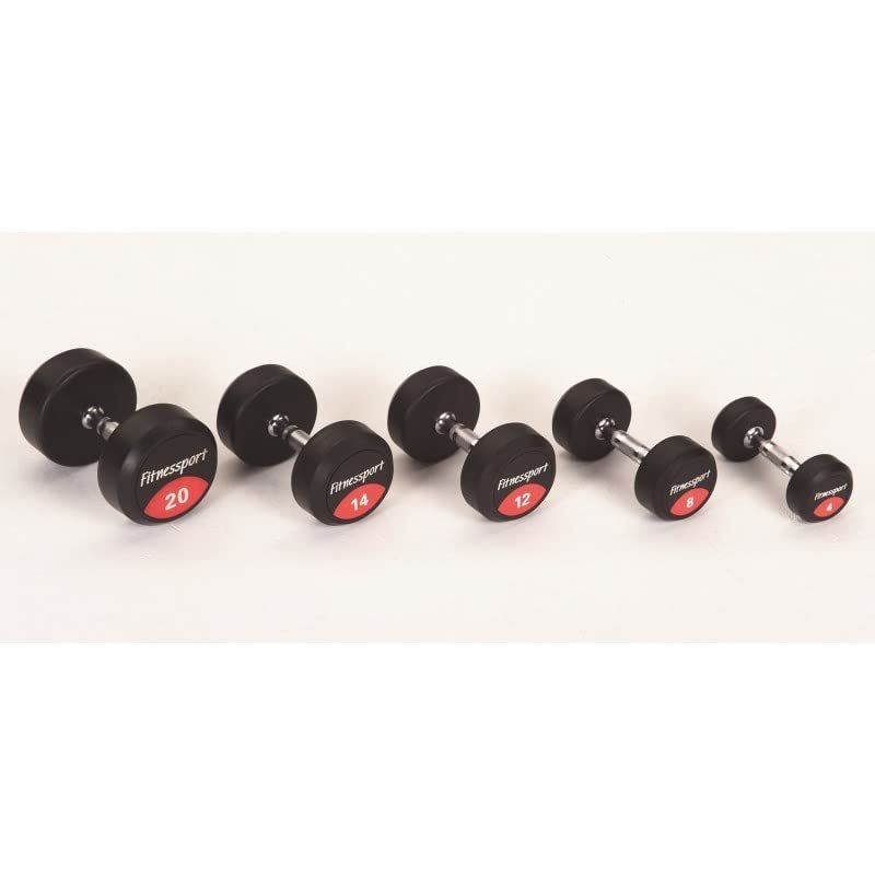 EVERNEW ETB462 Rubber Dumbbell, 6.6 lbs (3 kg)