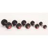 EVERNEW ETB462 Rubber Dumbbell, 6.6 lbs (3 kg) view 1