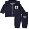Carter's Baby Fleece Hoody and Pant Set, Navy, 3 Month view 1