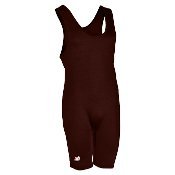 Brute Solid Men's Wrestling Singlet -:BROWN - YL