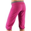 Alex + Abby Women's Foldover Waist Capri Joggers X-Large Zuma Pink/Steel Grey view 2