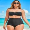 Swimsuits For All Women's High Waist Swim Brief - 6, Black (Plus view 3