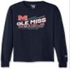 Champion NCAA Mississippi Old Miss Rebels Youth Boys Long Sleeve Jersey Tee, Medium, Navy view 1