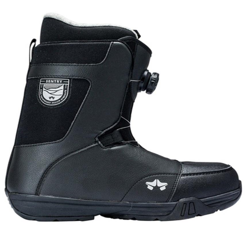 Rome Snowboards Men's Sentry Boa Snowboard Boots, Black, Size 8.5