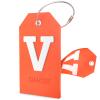 Shacke Initial Luggage Tag with Full Privacy Cover and Stainless Steel Loop  (Letter V) view 1