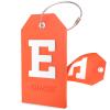 Shacke Initial Luggage Tag with Full Privacy Cover and Stainless Steel Loop  (Letter E) view 1