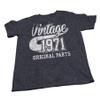 50th Birthday Gift Shirt for Men - Vintage 1976 Original Parts - Red-4X view 3
