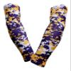 Sports Farm PAIR Compression Elbow Arm Sleeves (YOUTH LARGE, PURPLE YELLOW DIGI CAMO) view 1