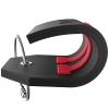 Shacke Initial Luggage Tag with Full Privacy Cover and Stainless Steel Loop - Black (Letter V) view 4