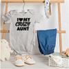 Brisco Brands Love My Crazy Aunt Funny Cool Auntie Baby Romper Boys or Girls view 3