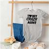 Brisco Brands Love My Crazy Aunt Funny Cool Auntie Baby Romper Boys or Girls view 4