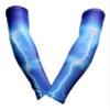 Sports Farm PAIR Compression Elbow Arm Sleeves (YOUTH LARGE, ROYAL BLUE LIGHTNING BOLT) view 1