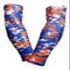 Sports Farm PAIR Compression Elbow Arm Sleeves (ADULT SMALL, ROYAL ORANGE DIGI CAMO) view 1