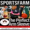 Sports Farm PAIR Compression Elbow Arm Sleeves (YOUTH LARGE, BLACK WHITE GHOST) view 2