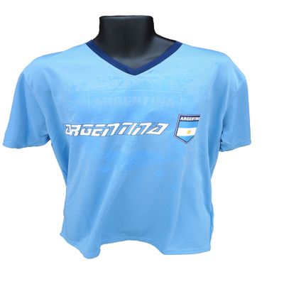 Agentina Soccer Official Adult Soccer Training Performance Poly Jersey Rhinox-P002 Small