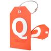 Shacke Initial Luggage Tag with Full Privacy Cover and Stainless Steel Loop  (Letter Q) view 1