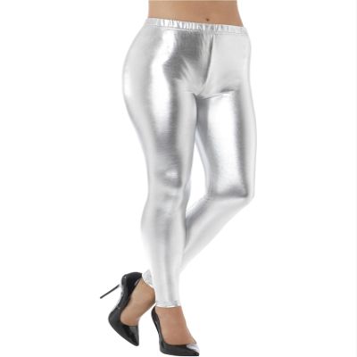 80s Metallic Disco Leggings (S)