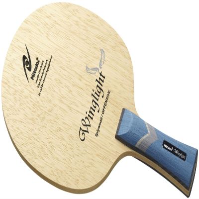 Nitaku NE-6166 Table Tennis Racket, Wing Light, Shakehand for Attacks, 5-Piece Plywood, Flared