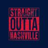 UGP Campus Apparel Straight Outta Nashville T Shirt - 2X-Large - Navy w/Red Print view 2