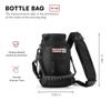 Wild Wolf Outfitters Water Bottle Holder for 32 ounce Bottles Black - Carry, Protect and Insulate Your Best Flask with This Carrier w/ 2 Pockets & an Adjustable Padded Shoulder Strap view 3