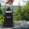 Wild Wolf Outfitters Water Bottle Holder for 32 ounce Bottles Black - Carry, Protect and Insulate Your Best Flask with This Carrier w/ 2 Pockets & an Adjustable Padded Shoulder Strap view 4