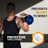 Bells of Steel Kettlebells Wrist Guard BellGuard Wrist Sweatband with Plastic Inserts for Shock Absorption | Gym Wrist Wraps, Wrist Brace for Working Out | One-Size-Fits-All, Pair of Wrist Guards view 2
