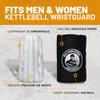 Bells of Steel Kettlebells Wrist Guard BellGuard Wrist Sweatband with Plastic Inserts for Shock Absorption | Gym Wrist Wraps, Wrist Brace for Working Out | One-Size-Fits-All, Pair of Wrist Guards view 3