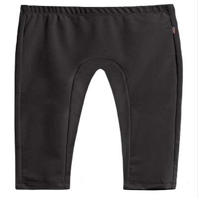 Made in USA Girls Swimming Suit Bottom Leggings Long Jammer Shorts for Pool or Beach with SPF50+ Sun Protection, Black, 12