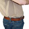 Barsony New Brown Leather Tuckable IWB Holster for KAHR CW9 CW40 Left view 2