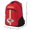 FOCO Kansas City Chiefs NFL Action Backpack view 4