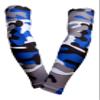 Sports Farm PAIR Compression Elbow Arm Sleeves (ADULT LARGE, ROYAL BLACK GRAY WOODLAND CAMO) view 1