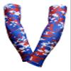 Sports Farm PAIR Compression Elbow Arm Sleeves (YOUTH MEDIUM, ROYAL RED DIGI CAMO) view 1