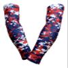 Sports Farm PAIR Compression Elbow Arm Sleeves (ADULT MEDIUM, NAVY RED DIGI CAMO) view 1
