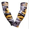 Sports Farm PAIR Compression Elbow Arm Sleeves (YOUTH MEDIUM, YELLOW BLACK GRAY WOODLAND CAMO) view 1
