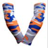 Sports Farm PAIR Compression Elbow Arm Sleeves (YOUTH MEDIUM, ORANGE ROYAL GRAY WOODLAND CAMO) view 1