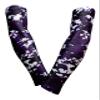Sports Farm PAIR Compression Elbow Arm Sleeves (YOUTH LARGE, PURPLE BLACK DIGI CAMO) view 1