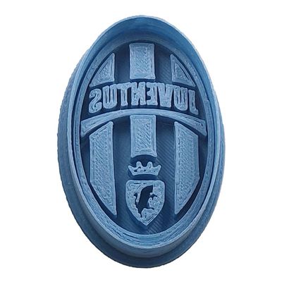 Cuticuter Juventus Team Football Cookie Cutter, Blue, 8 x 7 x 1.5 cm