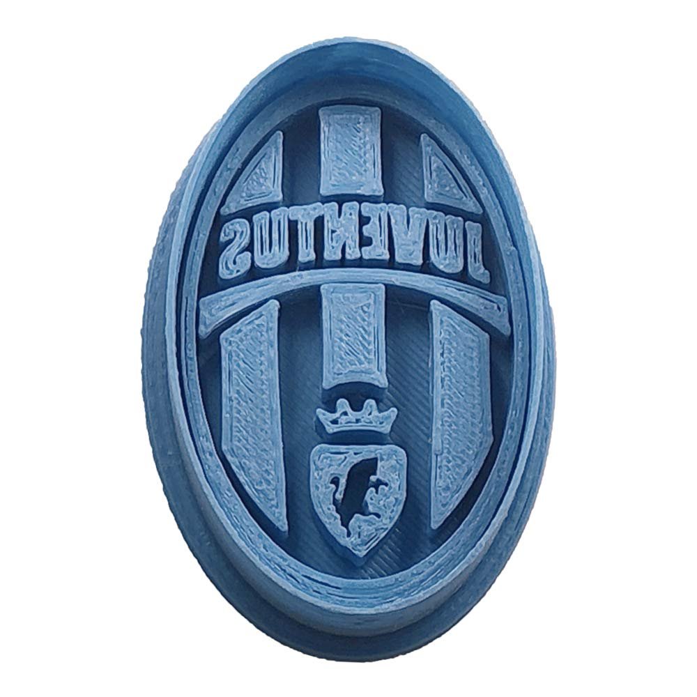 Cuticuter Juventus Team Football Cookie Cutter, Blue, 8 x 7 x 1.5 cm