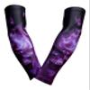 Sports Farm PAIR Compression Elbow Arm Sleeves (YOUTH MEDIUM, BLACK PURPLE GHOST) view 1