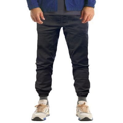 Southpole Big Boys' Jogger Pants in Basic Stretch Twill Fabric, Dark Grey, Large