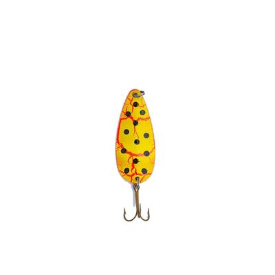 Sierra Spoons Ss 1.5 Oz Bleeding Chartreuse Black Dot Fishing-Equipment