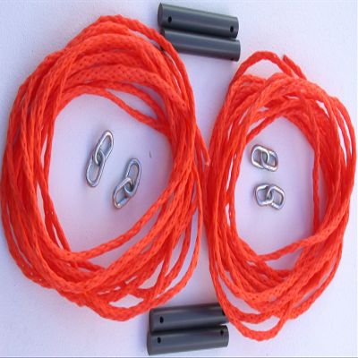 Home Court Portable Set Guy Line Rope Sets (Orange, Pull-up Style Ropes)