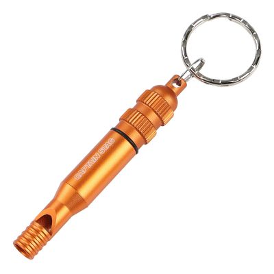 Captain Stag UM-1892 Emergency Whistle, Aluminum Accessory, Emergency Whistle, Includes Paper for Emergencies, Orange