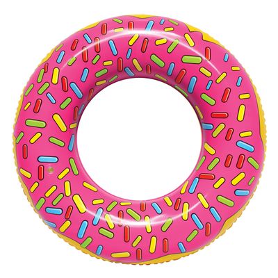 SportsStuff STRAWBERRY DONUT Floatable Tube for Pool, Lakes, River
