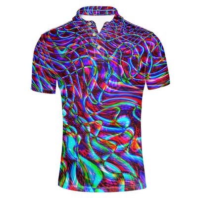 HUGS IDEA Novelty Men's Big & Tall Golf Pique Polos Shirt Short Sleeve Hip Hop Style T-Shirts Soft Athletic Sport Tee